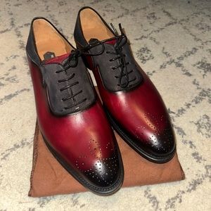 👞 Mezlan Dress Shoes | Cherry Red and Suede
